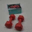 RBX 6LB Pair Hex Dumbbell Set, 3LB Each, Durable Weights with Easy-Grip Coating, Hex Design to Prevent Rolling, Compact and Portable Workout Set for Strength Training, Cardio, and Upper Body Workouts