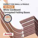 Box USA Shipping Boxes Small 5"L x 3"W x 2"H 50-Pack - Corrugated Cardboard Box for Moving, Mailing, Packing, Packaging and Storage