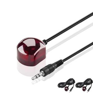 IR Emitter Mini Infrared Remote Control Extension Cable with 3.5mm Plug for 38-56kHz Spectrum Motorola Arris Xfinity Comcast Verizon FiOS Other STB - Set Top Boxes (Single Heads, 10FT)