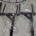 Garden Hose Holder with 4 Spikes, Water Hose Holders for Outside, 150ft Garden Hose Storage Heavy Duty Hose Hanger Metal Hose Stand Detachable Hose Reel Rack Organizer