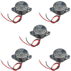 12V, 3-24V Active Piezoelectric Buzzer for Arduino, ESP32, ESP8266, Raspberry Pi, 5 Pieces