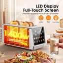 Smart 4-Slice Toaster, 75 Touchscreen with Digital Timer & Even-Heat Tech, Extra-Wide Slots for Bagels & Thick Bread, 6 Browning Levels, Defrost/Reheat, Single-Slot Energy Saving
