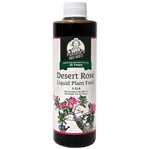 Farmer's Secret Desert Rose Liquid Plant Food Fertilizer (8oz) - Super Concentrated - Promote Flowering and Trunk Growth - 3:11:8 Ratio