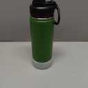 koodee Insulated Water Bottle, 18 oz Stainless Steel Double Wall Vacuum Wide Mouth Sport Bottle with Leakproof Spout Lid (Grass Green)