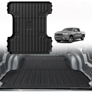 TripleAliners Truck Mat Compatible with 2019-2026 Ram 1500 6.4FT Accessories, Truck Bed Mat Heavy Duty Custom Fit All Weather Protection TPE Pickup Liner