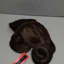 Yan Dream Women Center Party Short Brown Princess Hair Cosplay Costume Halloween Anime Wig with Bun