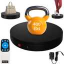 Remote-Controlled Motorized Turntable,Electric Rotating Display Stand,Speed-Adjustable Rotating Platform,Multi-Mode 360° Photography Turntable for 3D Scan,Photography,Showcase(15.8inch/Black)