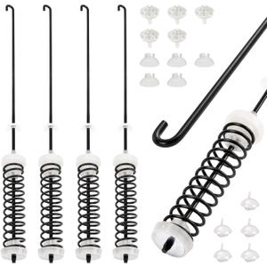 Upgraded W10780045 Washer Suspension Rods Kit for Amana Whirlpool Kenmore Washers, Replacement Suspension Rod Kit Fit for NTW4516FW3 RTW4516FW2 RTW4641BQ0 WTW4816FW2 WTW4800BQ1 NTW4605EW0