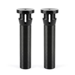 Heavy-Duty Trash Can Lid Hinge Pins (2 Pack)  CNC Solid Nylon (Not 3D Printed) | Fits Rehrig, Sierra & Huskylite 95-Gallon Bins | Commercial Latch Repair Kit  Black
