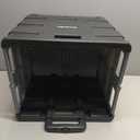 Inspired Living Ultra-Slim Rolling Collapsible Storage Pack-N-Roll Utility-carts, with Telescopic Handle, for Home, Garden, Shopping, Office, School use, Large, Grey & Black (Gray)