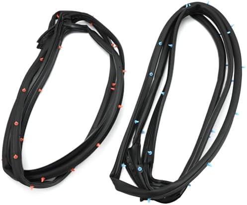 72325-SDA-A01 1 Pair Front Door Seal Rubber Strip, Replacement for Honda Accord Sedan 2003 2004 2005 2006 2007, Replaces 72365-SDA-A01