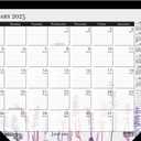House of Doolittle 2025 Monthly Desk Pad Calendar, Wildflower, 22 x 17 Inches, January - December (HOD197-25)