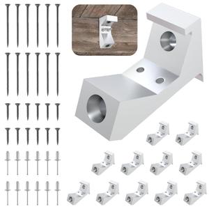 Eliminate Squeaky Floor Noise Floor Repair Kit for Eliminating Squeaks Under Laminate, Hardwood, Vinyl, and Linoleum Floors, Repaired Floors are Safe and Beautiful Without Holes(Silvery 12 Pcs)