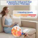 Cordless Foot and Ankle Massager with Heat & Vibration, Wearable Therapy Wrap for Neuropathy, Plantar Fasciitis & Swollen Feet (2 Pack)