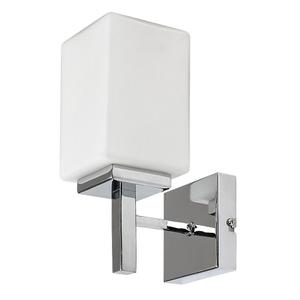  Wall 2 Lights Brushed Nickel Vanity Light, Square, Silver