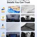 helloleiboo Graphene Dual-Layer Car Windshield Sun Shade Car Sun Shade for Windshield with Heat Absorption Coating Foldable Design with UV Protection to Keep Your Car Interior Cooler Silver