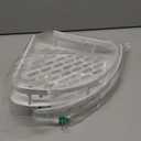 2LWAT Wall Mounted Shower Organizer, 2 Tier No Drilling Adhesive Shelf, Bathroom Shower Caddy with Hooks, Suction Cup, White