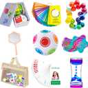 9-Piece Calm Down Corner Supplies for Kids | Anxiety Relief Tools Kit| ADHD Tools for Kids Emotional Support Regulation Items, Fidgets for Autism, Versatile Therapy Sensory Toys for Classroom and Home