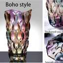 CEMABT Glass Vases for FlowersThickened 3.4 lb Morden vases for Tables Centerpieces, vase for Home Decor, Crystal,Colorful and Clear Rose Large Vases Christmas Day Gifts(Heavy Duty)