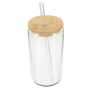 Healifty Transparent Glass Tumbler with Lid and Straw Multi Function Juice Cup Drinking Glass for Coffee Tea Milk and More for Home and Outdoor Use