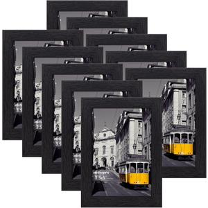 Eletecpro 11x14 Picture Frames Set of 10, Picture Frame Collage Wall Decor Display 8x10 Photo With Mat or 11x14 without Mat, Home Decor Gallery Wall Frame for Wall Mounting, Black