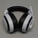 2.4Ghz Wireless Gaming Headset for PS5, PS4, PC, Mac, Bluetooth 5.4 Gaming Headphones with Noise Canceling Mic, 70H Battery, Surround Sound, Lay-Flat & Foldable - RGB White