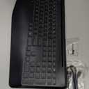 Wireless Keyboard and Mouse Combo - Full-Sized Ergonomic Keyboard with Wrist Rest, Phone Holder, Sleep Mode, 2.4G Quiet Keyboard for PC Laptop, Complete Work Setup for Office or Home -Trueque KM23