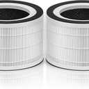 2-Pack Fillo Air Purifier Filter Replacement Compatible with A-floia Air Purifier Halo/Allo Match ASIN: B088FHCS83/B07JG1R2GB/B09M799DT4/B07WR2CT7V, 3-IN-1 Filtration Air Cleaner