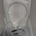 1875W Short Extension Cord,15A 14AWG Low Profile Flat Plug Heavy Duty Extension Cord Outlet Saver 3-Prong Grounded Power Extension Cable (White 1 Feet)