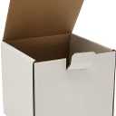 50 Pack 4x4x4'' Small Shipping Boxes, Corrugated Cardboard Mailers for Business, White (LM444)