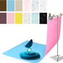 6PCS 12Patterns Double-Sided Photography Background Paper with Stand, Waterproof Reusable 34x23in Morandi Marbles Photo Tabletop Backdrops for Food Jewelry Cosmetics Makeup (Coffee Blue Pink)