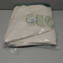 MYSKY HOME Linen Curtains for Living Room, Natural Semi Sheer Curtains & Drapes 84 inches Length 2 Panels Set Farmhouse Country Boho Style Back Tab Draperies for Sliding Glass Door, 50" Wide, Linen