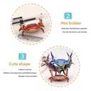 New Japanese Creative Cute Crab Pen Holder Weightlifting Crabs Penholder Bracket Storage Rack Gift Stationery (4, Weightlifting crab)