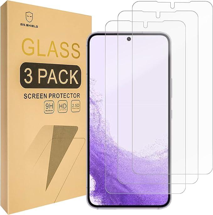 Mr.Shield [3-Pack] Screen Protector For Samsung Galaxy S24 Plus/Galaxy S24+ Galaxy S25 Plus/Galaxy S25+[Tempered Glass] [Japan Glass with 9H Hardness] Screen Protector