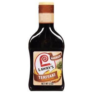 Lawry's Teriyaki With Pineapple Juice Marinade, 12 fl oz