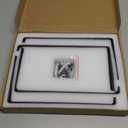 Wishtofly Shelf Brackets, 12 Inch Heavy Duty 1/5 inch Metal J Brackets for Wood Shelves, Rustic Matte Black L Shelf Bracket Wall Mount with Lip, for DIY Open Shelving, 4 Pack