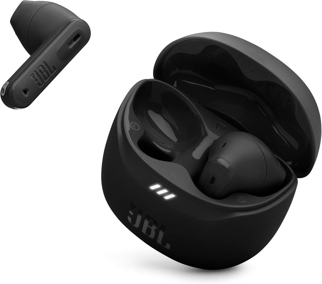 JBL Tune Flex 2 - True Wireless Noise Cancelling Earbuds with JBL Spatial Sound and Smart Ambient Technology, 6 mics for Perfect Calls, up to 48Hrs of Playback, IP54 Dust & Water Resistant (Black)