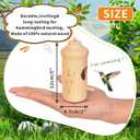 Hummingbird House - Natural Wooden Hummingbird Houses for Outside Hanging, Gardening Gifts Home Decoration 3 Packs