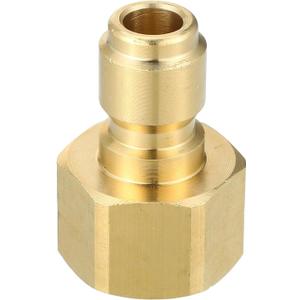 Pressure Washer Coupler/Outer Washer Gun Adapter Universal for Vehicle/Durable Brass 1/2" / 1 Pcs Copper Tone