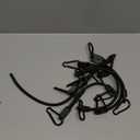 8 Pcs 12 Inch Adjustable Carabiner Bungee Cords with Hooks, Easy to Adjust from 7" to 12", Black Bungee Straps with UV-Resistance & Superior Elasticity for Cargo, Bike, Luggage, Carts, Truck, etc