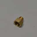uxcell Brass Pipe fitting, 1/2 SAE Flare Male 5/8 SAE Female Thread, Tubing Adapter Connector, for Air Conditioner Refrigeration