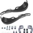 Universal Motorcycle Handlebar Protection Hand Guards Handguards Handle Protector Protective Gear 7/8" 22mm and 1 1/8" 28mm with Mounting Kits for Dirt Pit Bike Motocross ATV (Black)