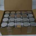 12oz Glass Jars With Lids Regular Mouth 20 Pack -Mason Jars 12 oz For Crafts, Meal Prep, Canning Jars For Food Storage Frascos De Vidrio Con Tapa Para Conservas-with 20 Chalkboard Stickers-Silver Lid