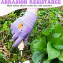 ANDANDA Kids Gardening Gloves, Nitrile Coated Children Yard Work Gloves with Grip, Suitable for Toddlers, Children, Girl, Boy (6XL(Age9-12), Purple)