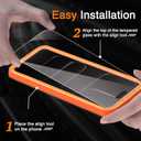 3 x Wiaocit 3 Pack Tempered Glass Screen Protector for iPhone Air, 9H Hardness, Bubble Free, Case Friendly