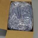 Newwiee 8Pcs Patio Cushion Covers Stretch Outdoor Cushion Cover Replacement for Patio Furniture Sofa Couch Slipcovers, Soft Flexibility Washable Furniture Protector(Waterproof Pure,Gray Blue)