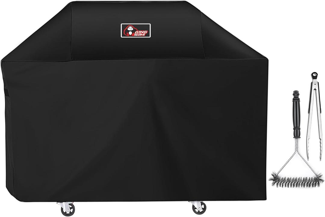 63 Inch Grill Cover for Weber New 2022 Genesis 300 and Genesis 300 Series, Outdoor BBQ Gas Grill Cover, Heavy Duty Waterproof Fade Resistant, Compared to Weber 7757