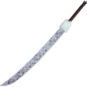50" Split Soul Style Samurai Sword Prop, Fantasy Katana Cosplay Natural Core Construction for Halloween, LARP, Display