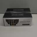 Glass Spice Jars with Label and Stainless Steel Lids (24 x 4oz) Spice Containers with 240 Labels, Shaker Inserts, Steel Funnel, Empty Square Empty Square Seasoning Organizer (Black)