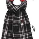Heated Scarf for Women and Men With Portable Rechargeable Battery, Electric Neck Scarf for Cold Weather Winter (Classic Black)